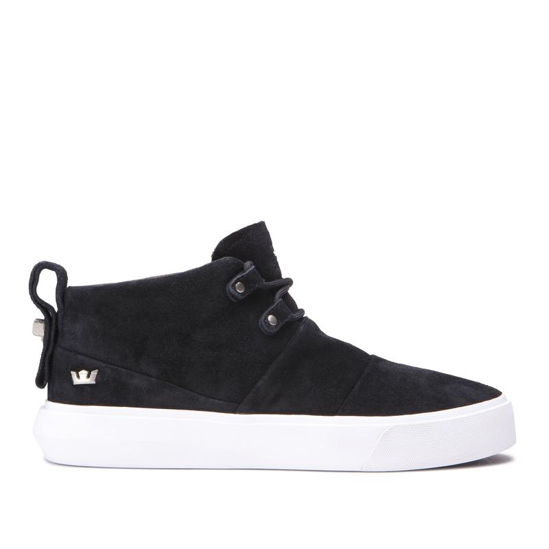 Buty Supra CHARLES - Botki Chukka Damskie - Czarne (PXGR-28193)